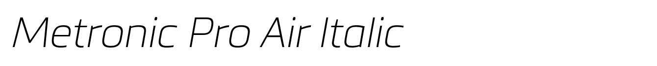 Metronic Pro Air Italic